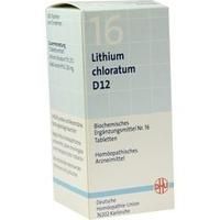 BIOCHEMIE DHU 16 Lithium chloratum D 12 Tabletten