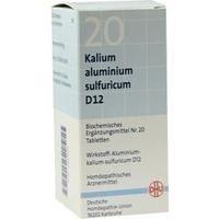 BIOCHEMIE DHU 20 Kalium alum.sulfur.D 12 Tabletten